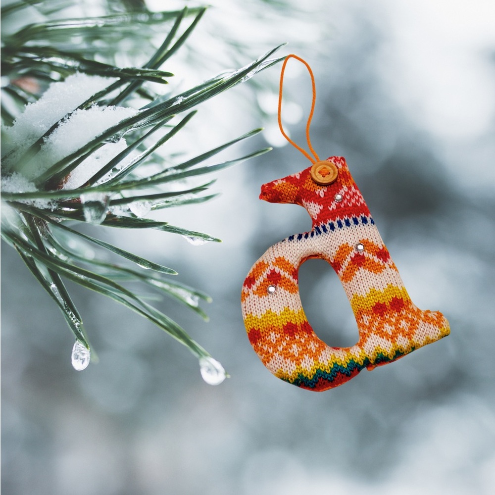 Anthropologie Monogram Letter D Ornament